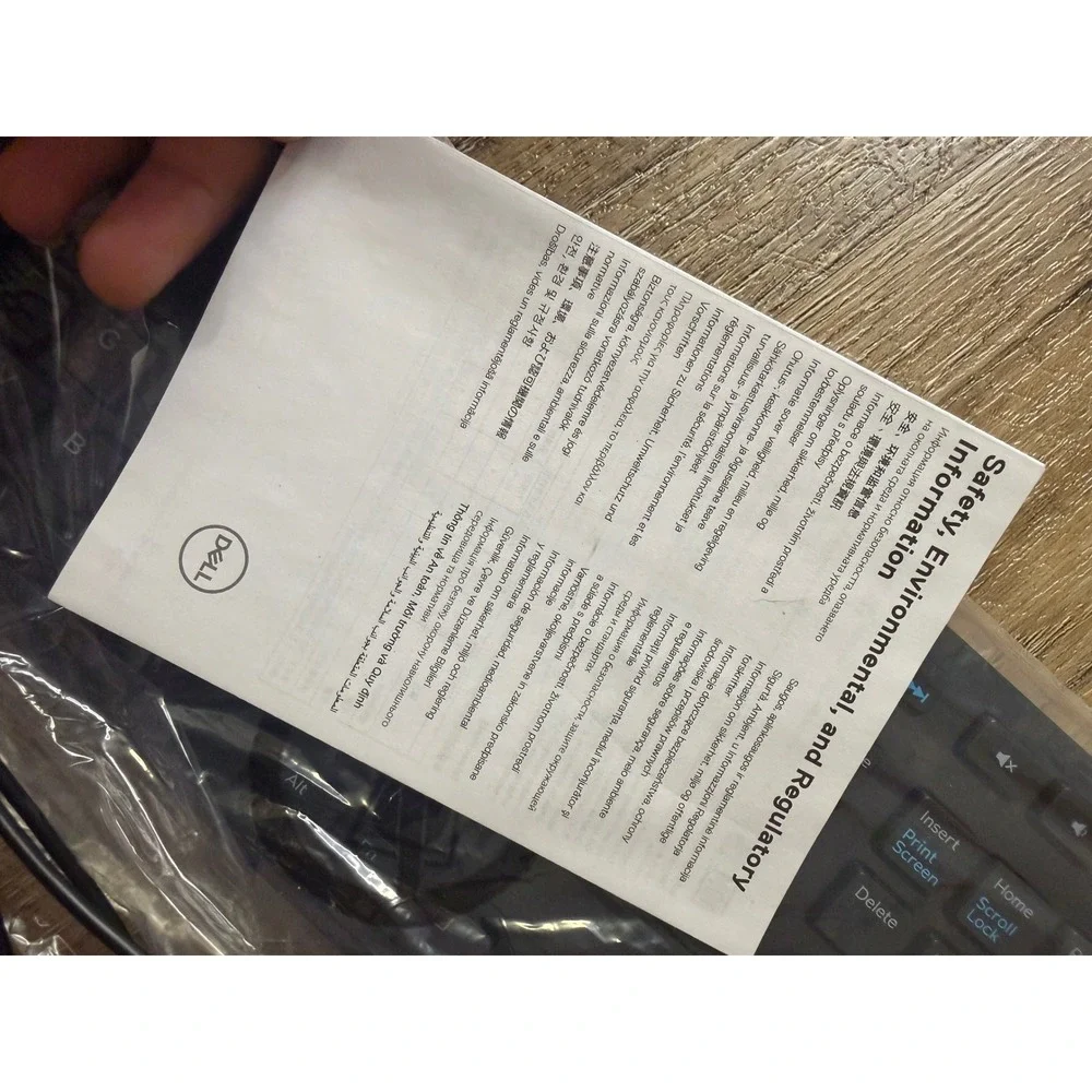 Dell KB216 Wired Keyboard‎ Black Multimedia Chiclet Keys 580-ADMT NEW